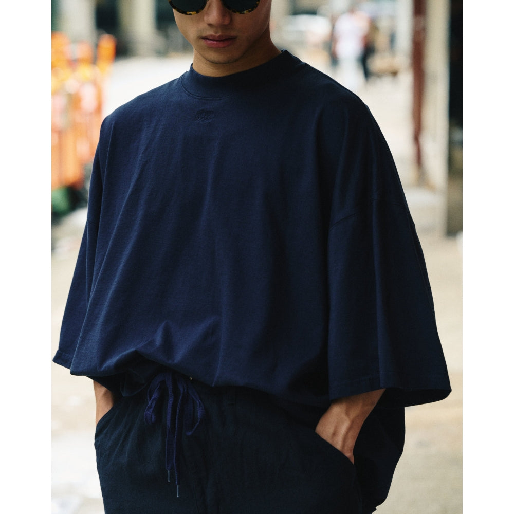 A.H A.H SHORT SLEEVE T-SHIRT-NAVY