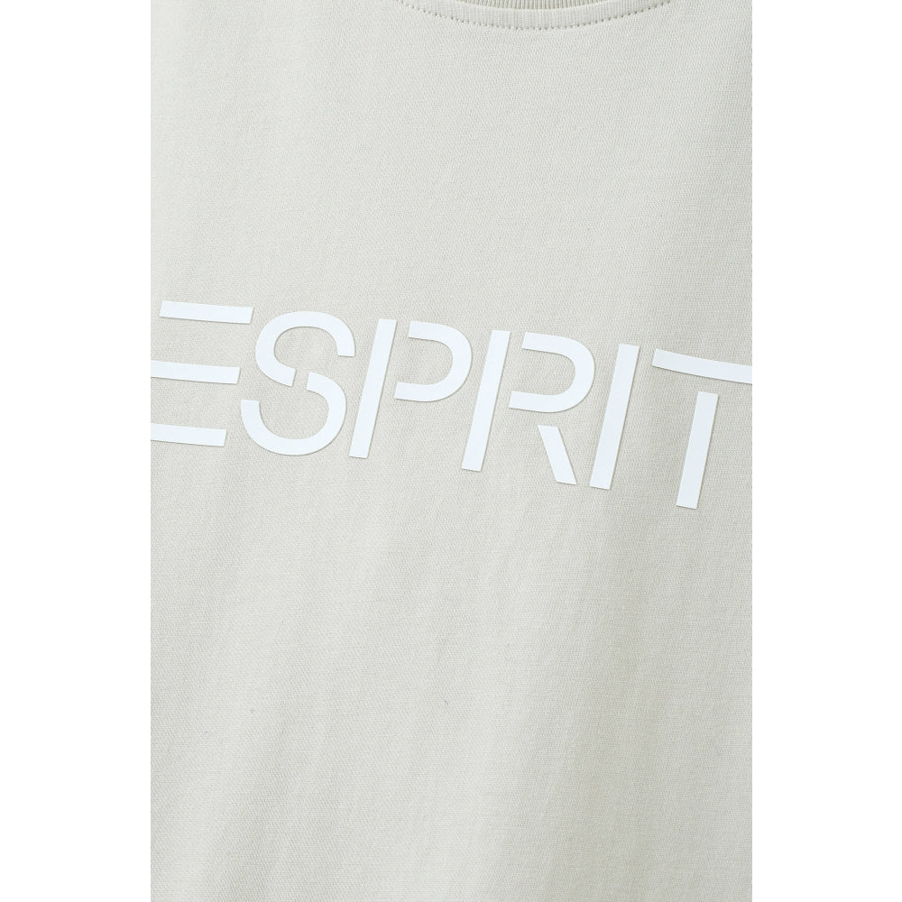 ESPRIT ACID WASH LOGO T-SHIRT(UNISEX)-OFF WHITE