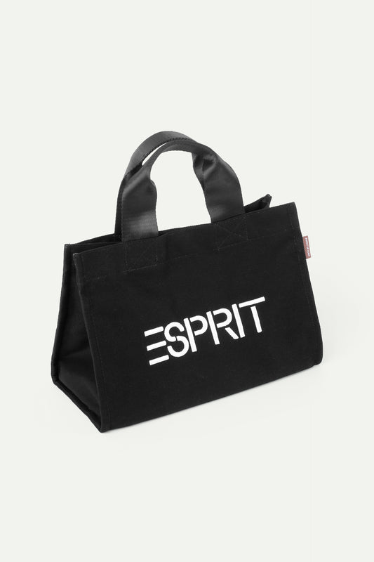 ESPRIT CANVAS MINI TOTE BAG-BLACK