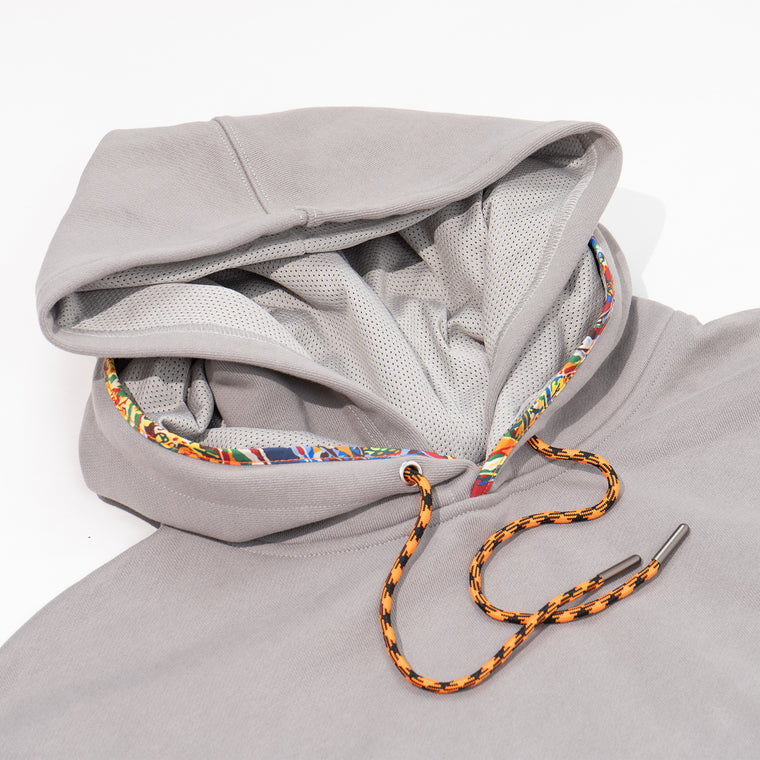 FAIRFAX COOGI PATTERN - DOUBLE HAT WITH LAYER HOODIES-GREY