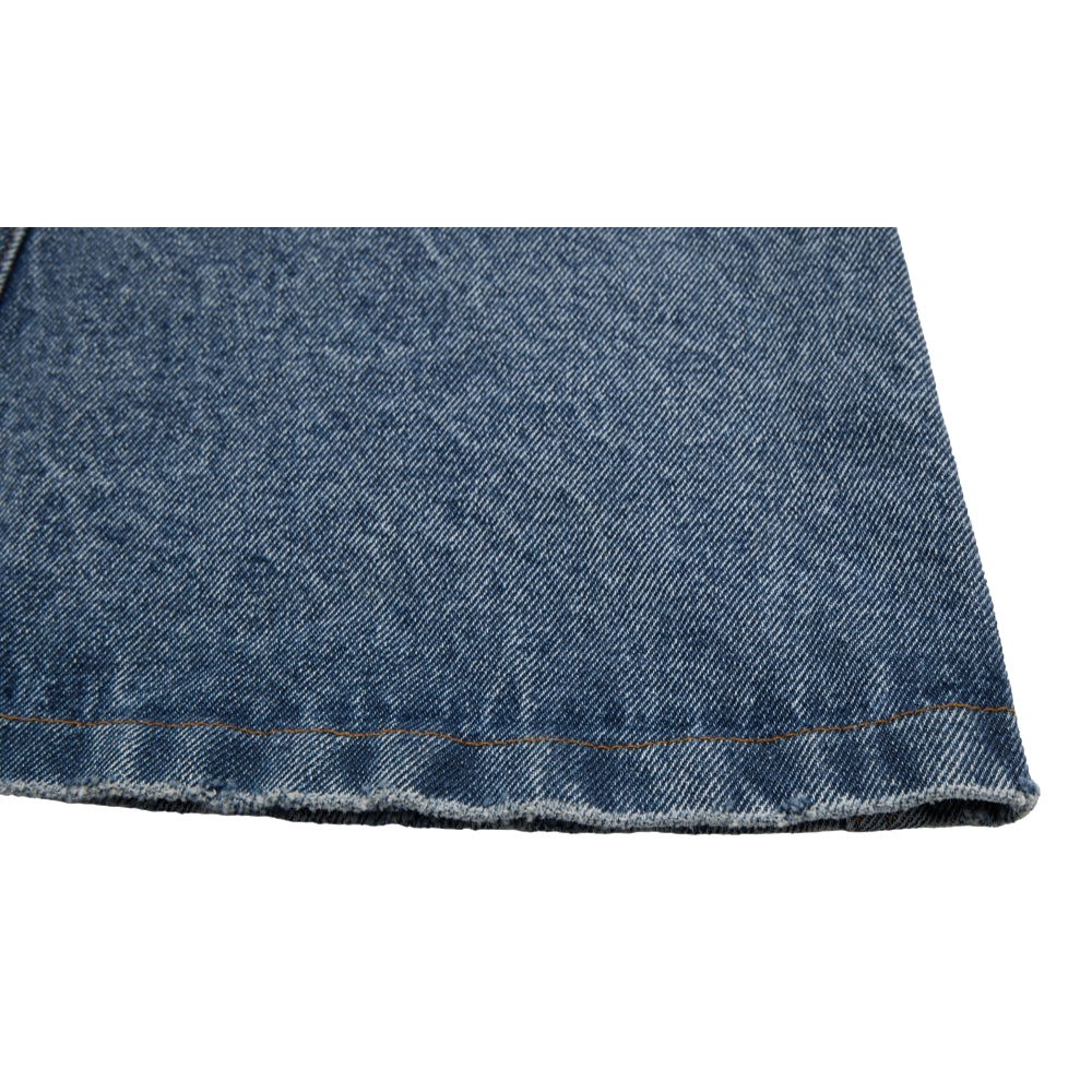 NEUTRAL SOCIETY DENIM FLARE SKIRT-BLUE DENIM