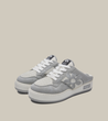 ARTICLE NO. DISTORTED FLORAL BURGER MULE-WHITE/GREY