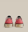 ARTICLE NO. DISTRESSED LOW-TOP SNEAKERS-RED DIRT
