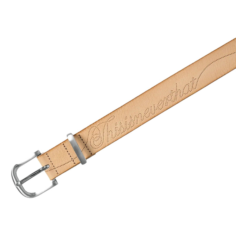 THIS IS NEVER THAT DOT LEATHER BELT-BEIGE