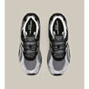 ARTICLE NO. DUNE LOW-TOP BLACK AND SILVER LOGO RUNNER-BLACK BLACK