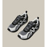 ARTICLE NO. DUNE LOW-TOP BLACK AND SILVER LOGO RUNNER-BLACK BLACK