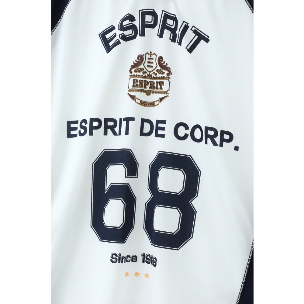 ESPRIT 68 RAGLAN SLEEVE JERSEY TEE(UNISEX)-WHITE