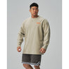TEAMJOINED JOINED® GOTHIC EXTRA OVERSIZED LONG SLEEVES-CREAM GRAY/ORANGE