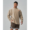 TEAMJOINED JOINED® GOTHIC EXTRA OVERSIZED LONG SLEEVES-LIGHT KHAKI/ORANGE