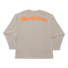 TEAMJOINED JOINED® GOTHIC EXTRA OVERSIZED LONG SLEEVES-LIGHT KHAKI/ORANGE