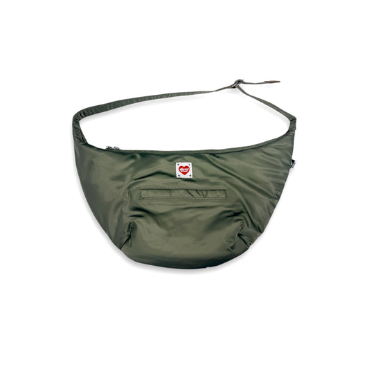2ND CLOSET "GRAFFITI" MOON CROSSBODY BAG-OLIVE