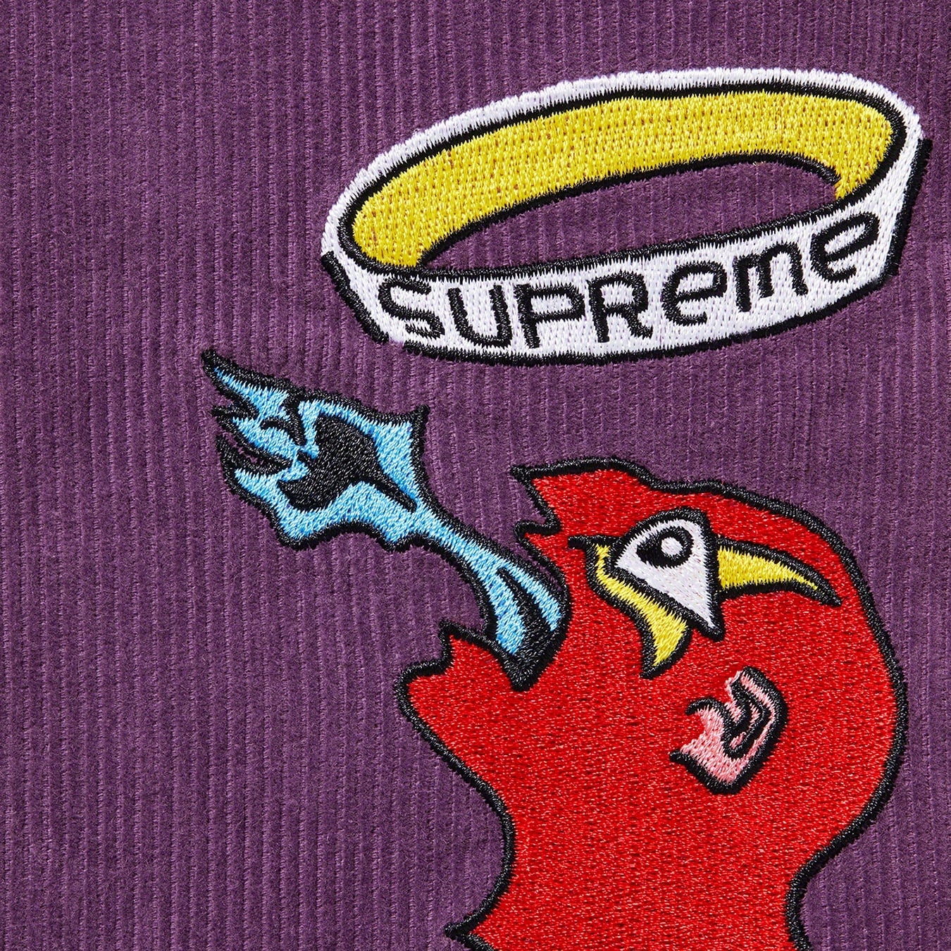 SUPREME GONZ CORDUROY WORK SHIRT-PURPLE