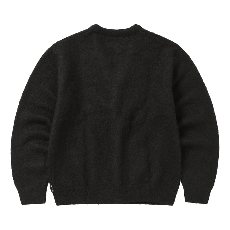 THIS IS NEVER THAT HAIRY KNIT CARDIGAN-BLACK