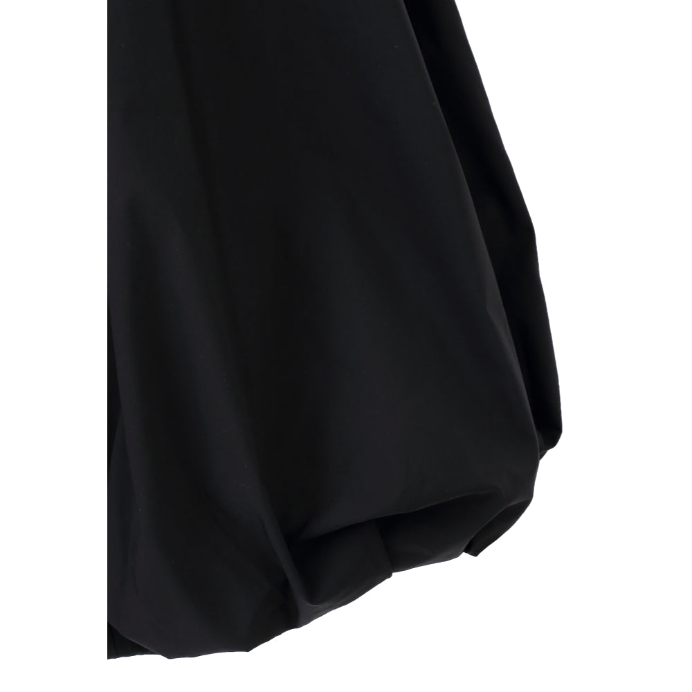 ESPRIT HIGH-WAIST BUBBLE SKIRT-BLACK