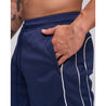 TEAMJOINED JOINED® D-MESH PIPING SHORTS-DARK BLUE