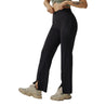 TEAMJOINED JOINED® WOMEN FRONT SLIT WIDE LEG PANT-BLACK