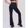 TEAMJOINED JOINED® WOMEN HIGHT-WAIST PEACH MINI FLARED PANT-BLACK