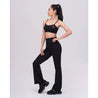 TEAMJOINED JOINED® WOMEN HIGHT-WAIST PEACH MINI FLARED PANT-BLACK