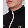 TEAMJOINED JOINED® STRIPE ZIP UP-BLACK/BEIGE