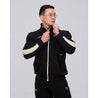 TEAMJOINED JOINED® STRIPE ZIP UP-BLACK/BEIGE