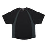 TEAMJOINED JOINED® URBAN MESH PANELED RAGLAN EXTRA-OVERSIZED-BLACK