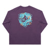TEAMJOINED JOINED® CNY24 COILED DRAGON OVERSIZED LONG SLEEVES-DUSTY PURPLE