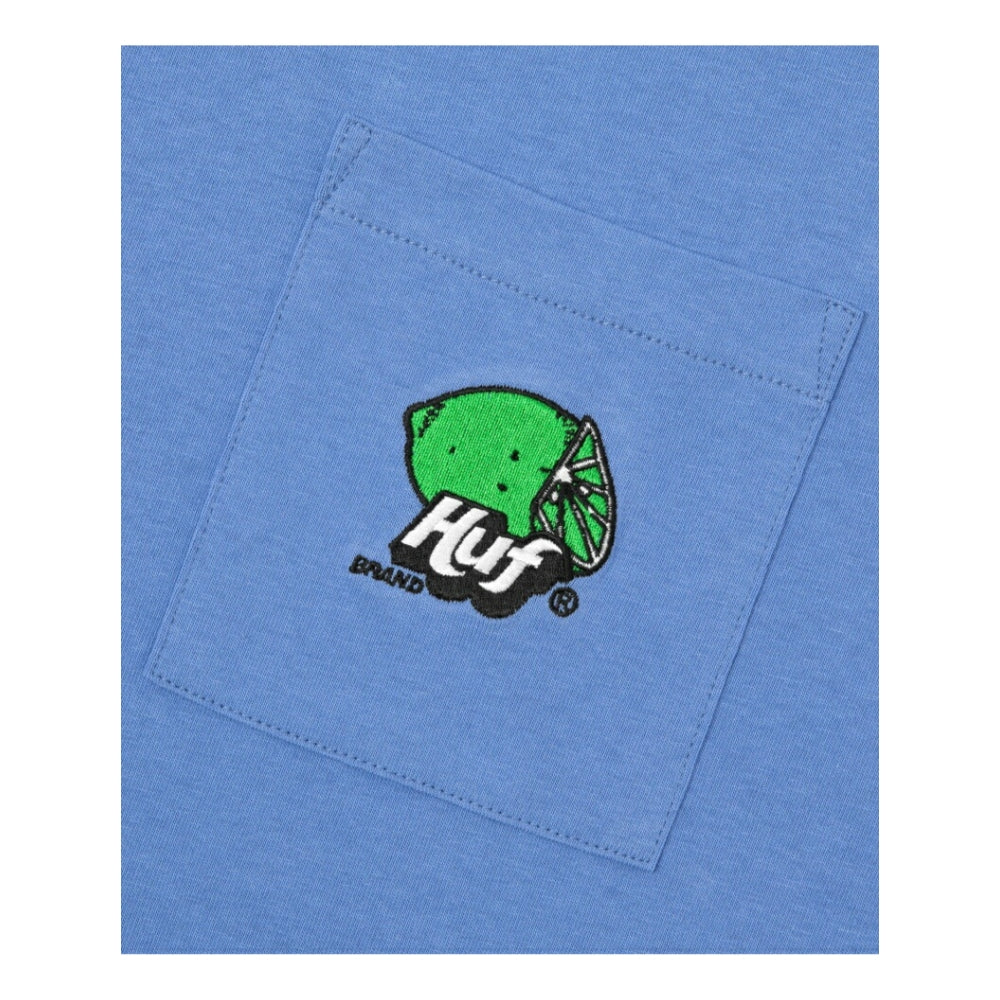 HUF JP LIMEADE POCKET L/S TEE-VINTAGE VIOLET