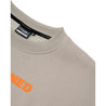 TEAMJOINED JOINED® LOGO DROP SHOULDER FLEECE PULLOVER-LIGHT KHAKI/ORANGE