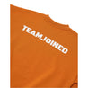 TEAMJOINED JOINED® LOGO DROP SHOULDER FLEECE PULLOVER-ORANGE