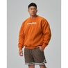TEAMJOINED JOINED® LOGO DROP SHOULDER FLEECE PULLOVER-ORANGE