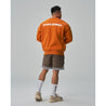 TEAMJOINED JOINED® LOGO DROP SHOULDER FLEECE PULLOVER-ORANGE