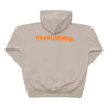 TEAMJOINED JOINED® LOGO OVERSIZED HOODIE-LIGHT KHAKI/ ORANGE