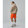 TEAMJOINED JOINED® LOGO OVERSIZED HOODIE-LIGHT KHAKI/ ORANGE