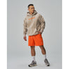 TEAMJOINED JOINED® LOGO OVERSIZED HOODIE-LIGHT KHAKI/ ORANGE
