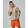 TEAMJOINED JOINED® LOGO OVERSIZED HOODIE-LIGHT KHAKI/ ORANGE