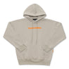 TEAMJOINED JOINED® LOGO OVERSIZED HOODIE-ORANGE/ CREAM GRAY