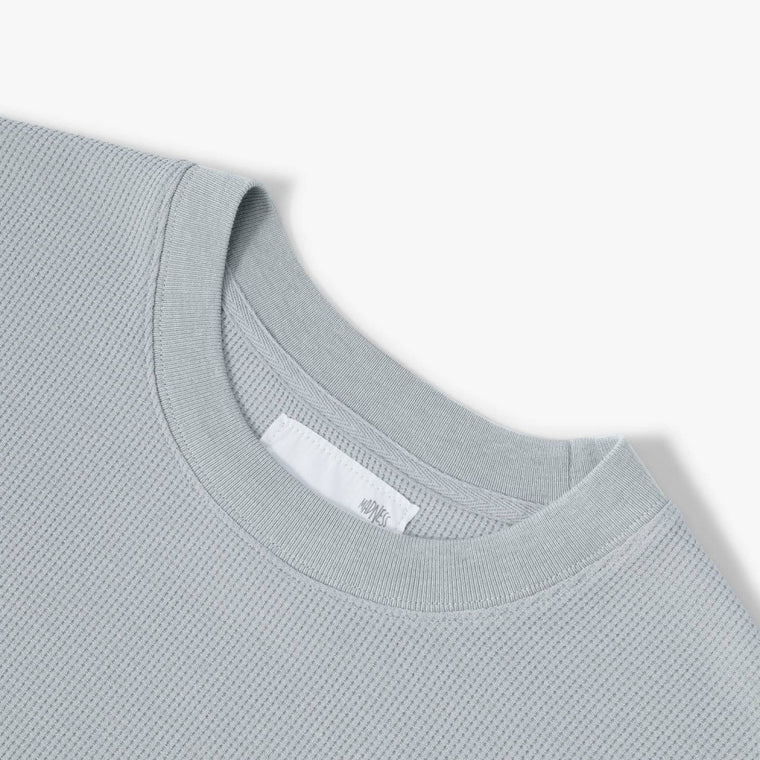 MADNESS POLY KNITTED TEE (FABRIC BY JAPAN)-LIGHT GREY