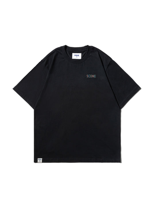 SCENE BY ICE FIRE MAHJONG TEE-BLACK