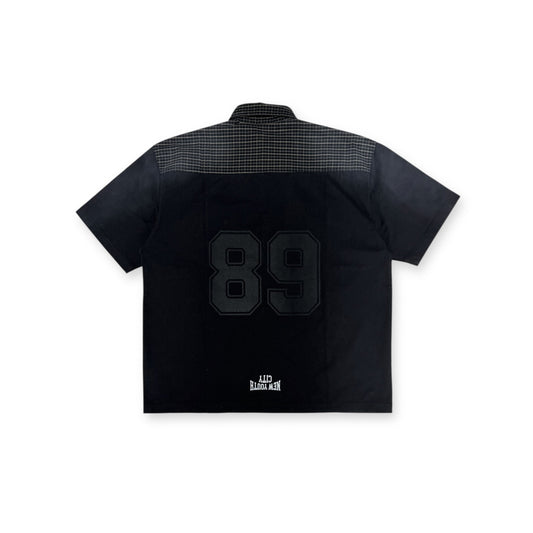 2ND CLOSET "NEW YOUTH CITY" RE-WORKED SHIRT COLLAR T-SHIRT-BLACK
