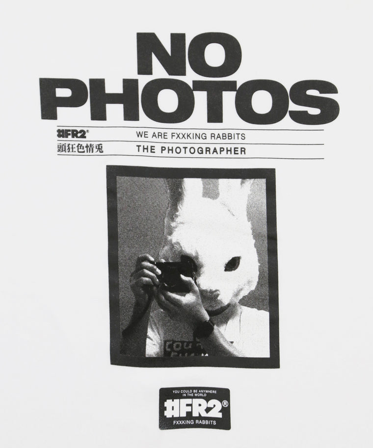 #FR2 NO PHOTOS T-SHIRT-WHITE