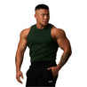 TEAMJOINED RIBBED TANK-DARK GREEN