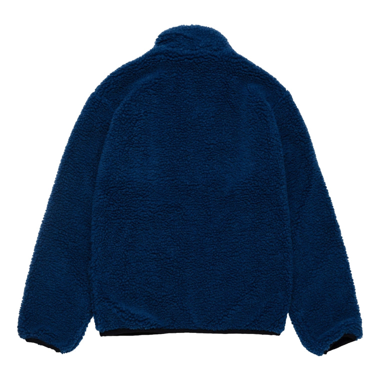 CONSIGNMENT- STUSSY SHERPA REVERSIBLE JACKET-WEATHERED BLUE