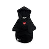 2ND CLOSET "SMILEY FACE" PRINTED PET HOODY-BLACK