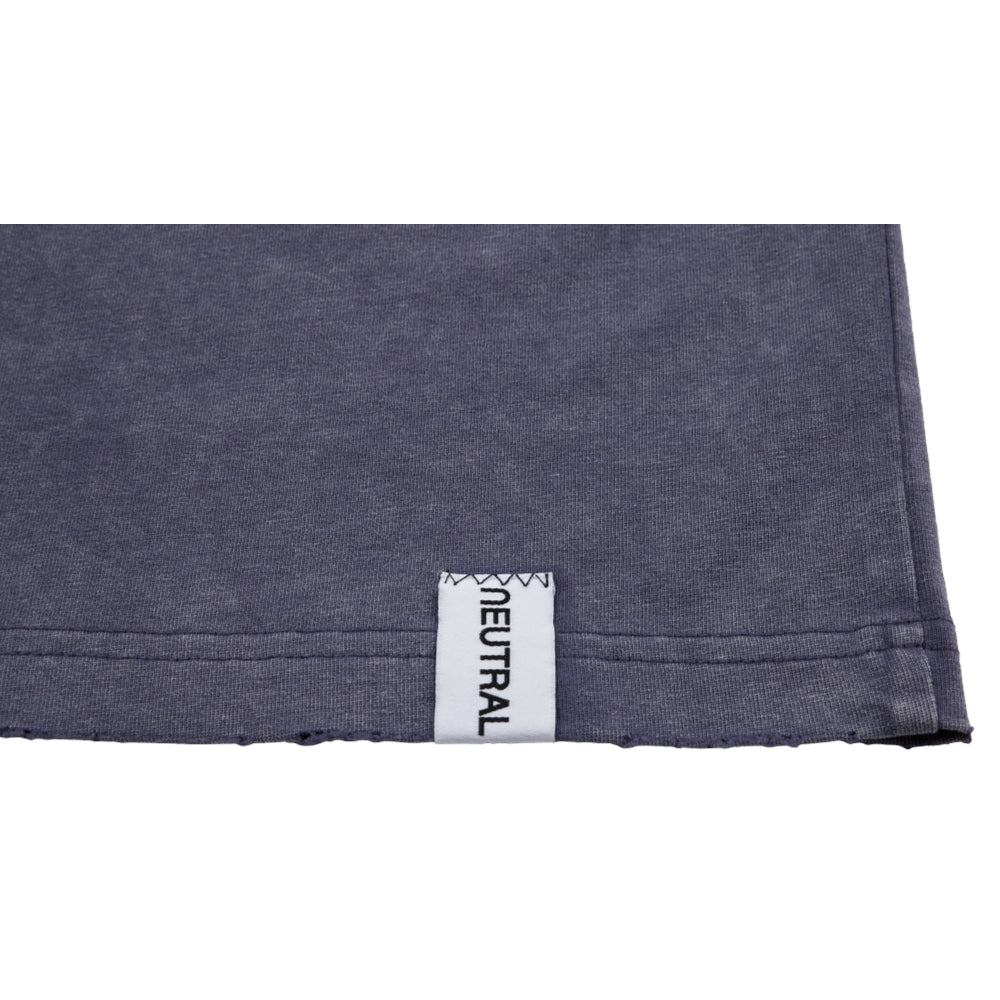 NEUTRAL SOCIETY SNOW WASH I'M BORED LS TEE-NAVY
