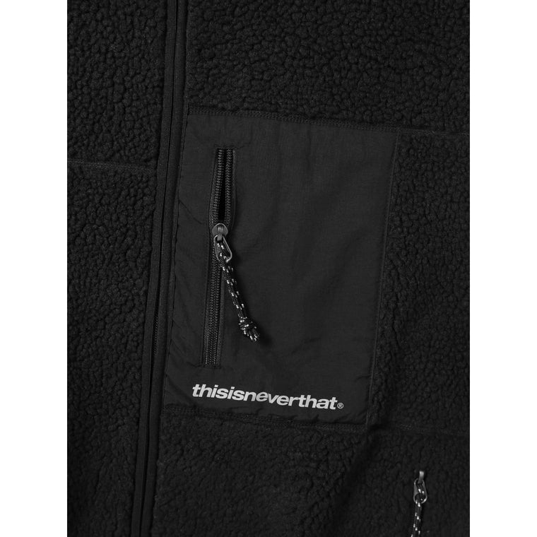 THIS IS NEVER THAT SP SHERPA FLEECE JACKET-BLACK