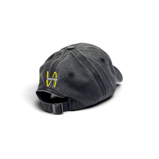 2ND CLOSET “LOVE MILKSHAKE ” WASHED CAP-WASHED BLACK