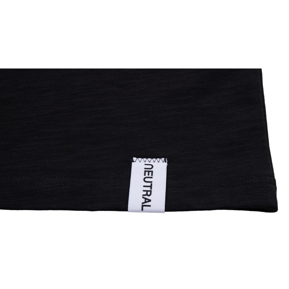 NEUTRAL SOCIETY STAY HOME RINGER TEE-BLACK