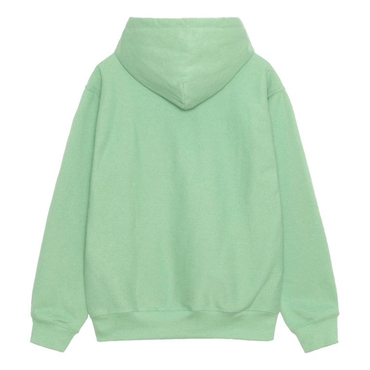 CONSIGNMENT- STUSSY STOCK LOGO HOODIE-ZEPHYR GREEN