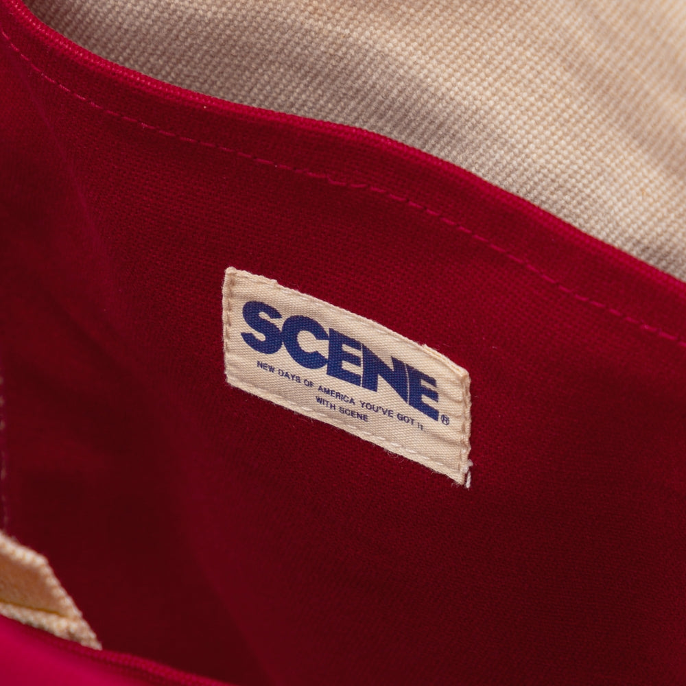 SCENE BY ICE FIRE S TOTE BAG-RED