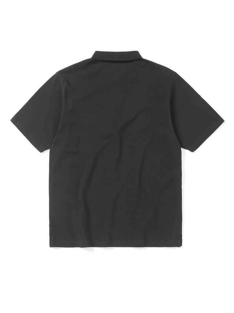 THIS IS NEVER THAT T-LOGO S/S JERSEY POLO-BLACK